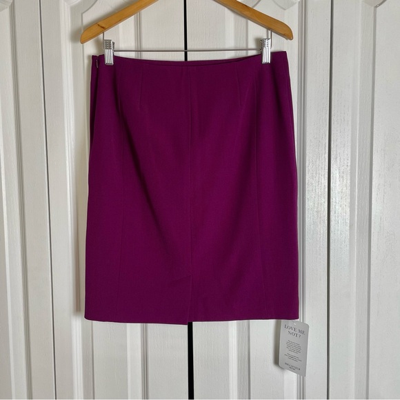 NWT MM Lafleur Noho Skirt Women’s 8 Deep Plum Purple Straight Pencil Corporate - Picture 4 of 15